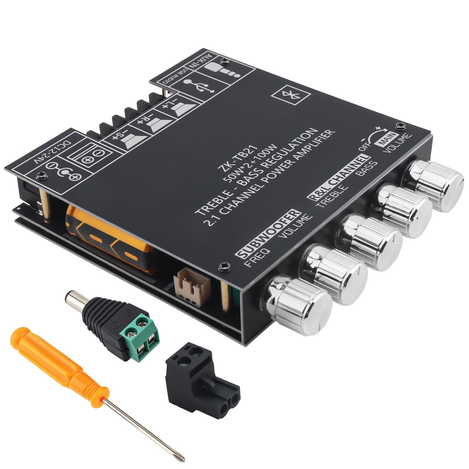 Amazon.com: ZK-TB21 Bluetooth Amplifier Board,50W+50W+100W 2.1